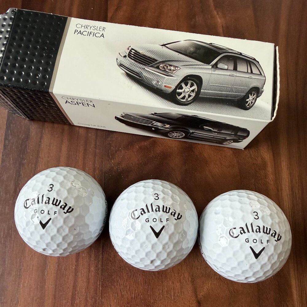 Chrysler, Callaway, HX Tour 56, Golf Balls, Sleeve, New.
